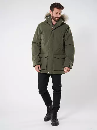 FJÄLLRÄVEN | Parka invernale da uomo Nuuk Lite con cappuccio | olive